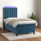 Letto A Sorgente Led Con Materasso Velluto