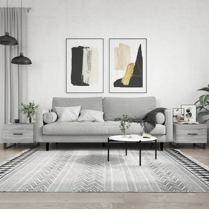 Tavolini Salotto 2 Pz 50X50X40 Legno Multistrato