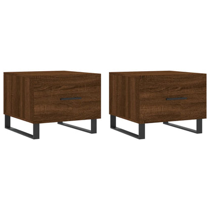 Tavolini Salotto 2 Pz 50X50X40 Legno Multistrato