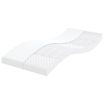 Materasso In Schiuma Bianco 7 Zone Durezza 20 Ild