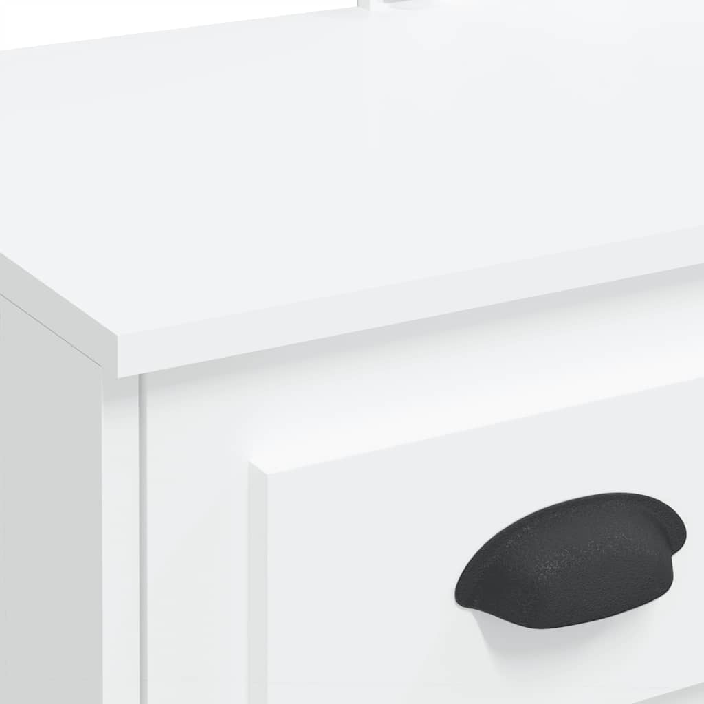 Toeletta Con Luci Led Bianca 90X42X132,5 Cm