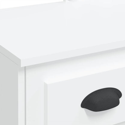 Toeletta Con Luci Led Bianca 90X42X132,5 Cm