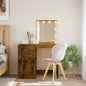 Toeletta Con Luci Led Bianca 90X42X132,5 Cm