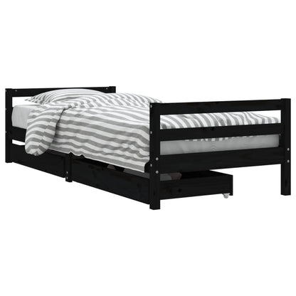 Giroletto Bambini Con Cassetti 80X200Cm Massello Di Pino