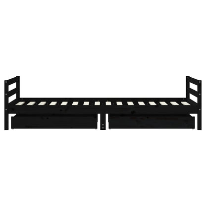 Giroletto Bambini Con Cassetti 80X200Cm Massello Di Pino