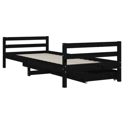 Giroletto Bambini Con Cassetti 80X200Cm Massello Di Pino