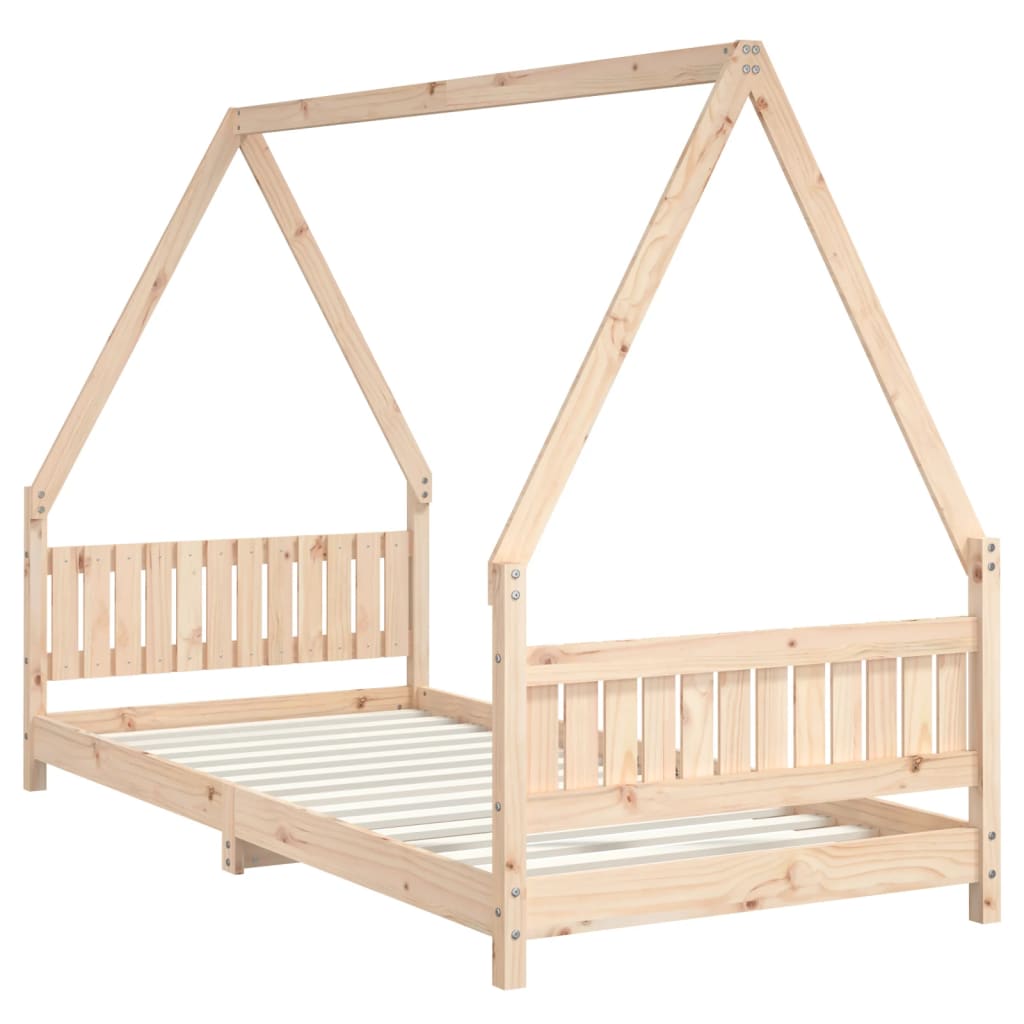 Giroletto Per Bambini 90X200 Cm In Legno Massello Di Pino