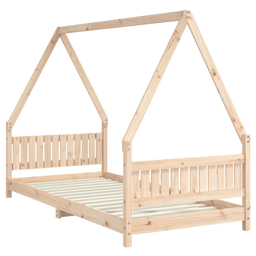 Giroletto Per Bambini 90X200 Cm In Legno Massello Di Pino