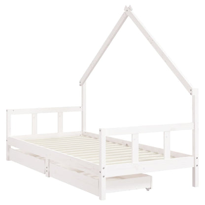 Giroletto Bambini Con Cassetti 90X200Cm Massello Di Pino