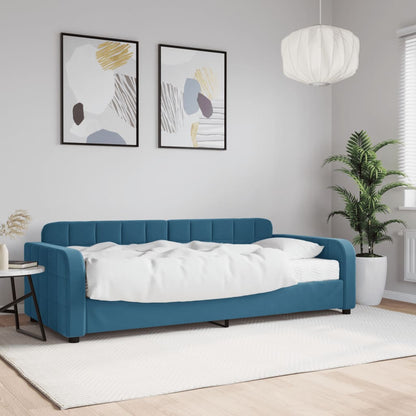 Letto Da Giorno In Velluto Blu
