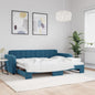 Letto Da Giorno In Velluto Blu
