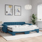 Letto Da Giorno In Velluto Blu