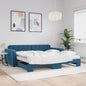 Letto Da Giorno In Velluto Blu