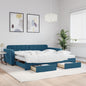 Letto Da Giorno In Velluto Blu
