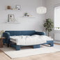 Divano Letto Estraibile Con Cassetti In Velluto Blu