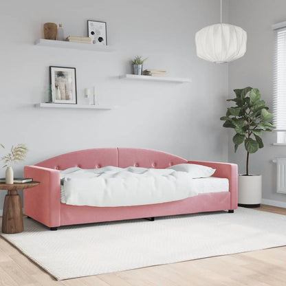 Letto Da Giorno In Velluto Rosa
