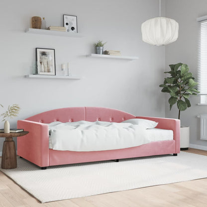 Letto Da Giorno In Velluto Rosa