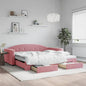 Letto Da Giorno In Velluto Rosa