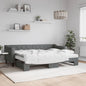 Divano Letto Estraibile Cassetti 90X200Cm Tessuto Grigio Scuro