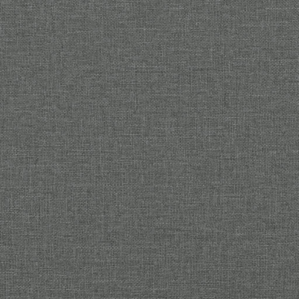 Divano Letto Estraibile Cassetti 90X200Cm Tessuto Grigio Scuro