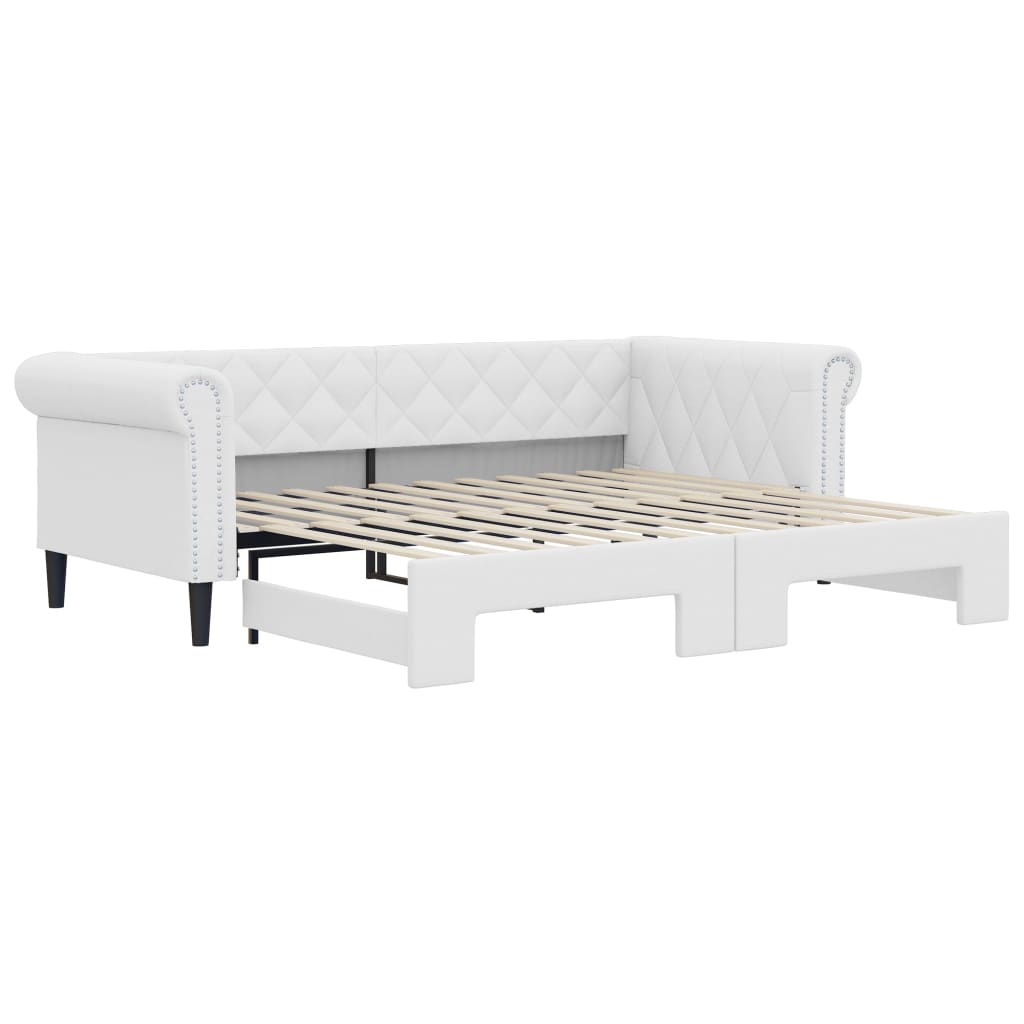 Divano Letto Con Letto Estraibile 90X200Cm In Similpelle