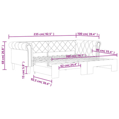 Divano Letto Con Letto Estraibile 90X200Cm In Similpelle