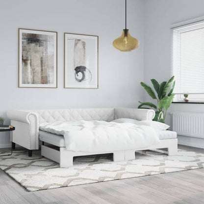 Divano Letto Con Letto Estraibile 90X200Cm In Similpelle
