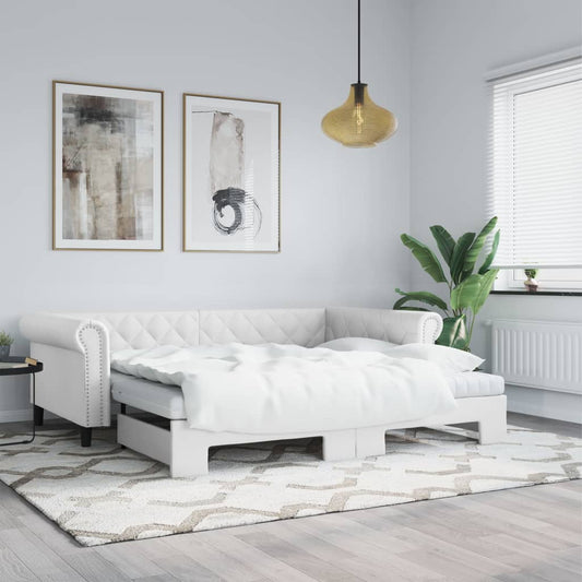 Divano Letto Con Letto Estraibile 90X200Cm In Similpelle