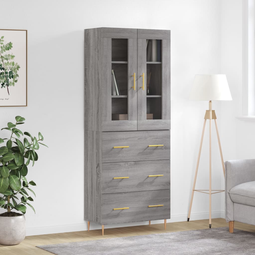 Credenza 69,5X34X180 Cm In Legno Multistrato