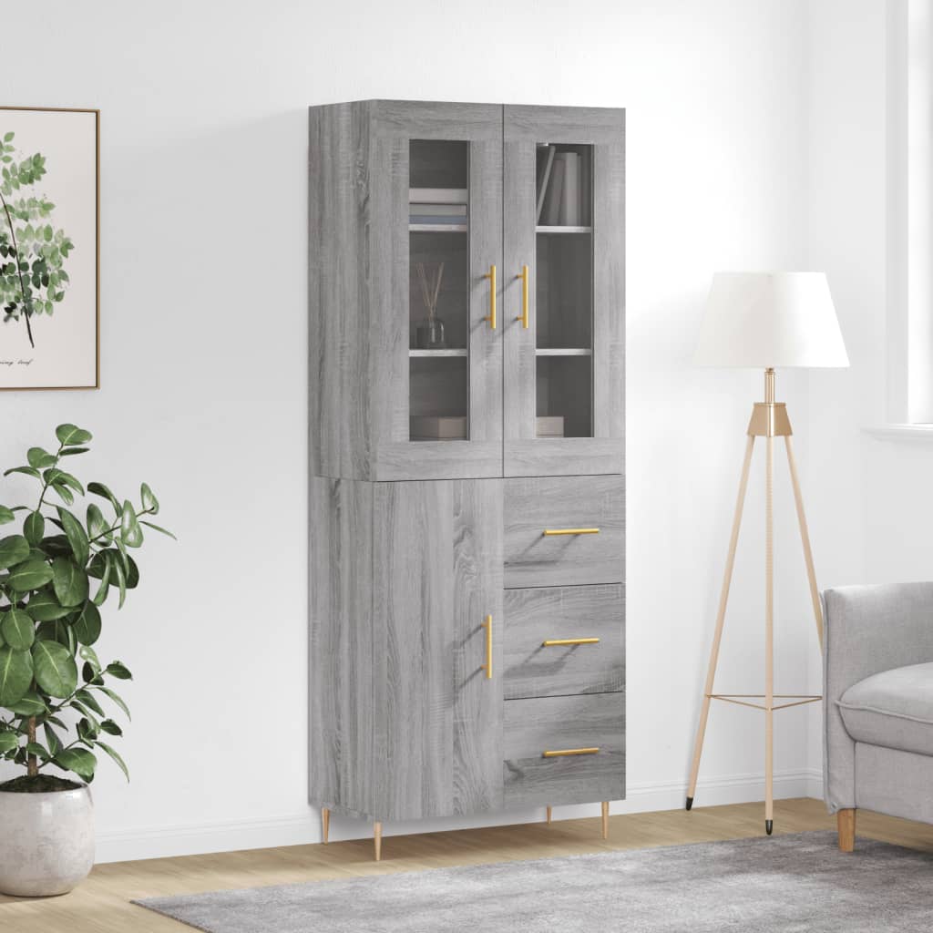 Credenza 69,5X34X180 Cm In Legno Multistrato