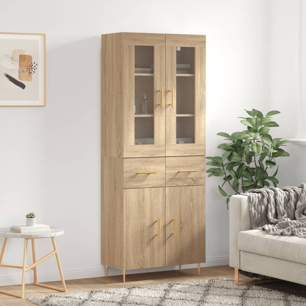 Credenza 69,5X34X180 Cm In Legno Multistrato