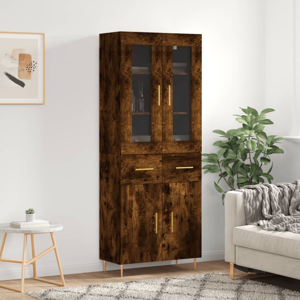 Credenza 69,5X34X180 Cm In Legno Multistrato