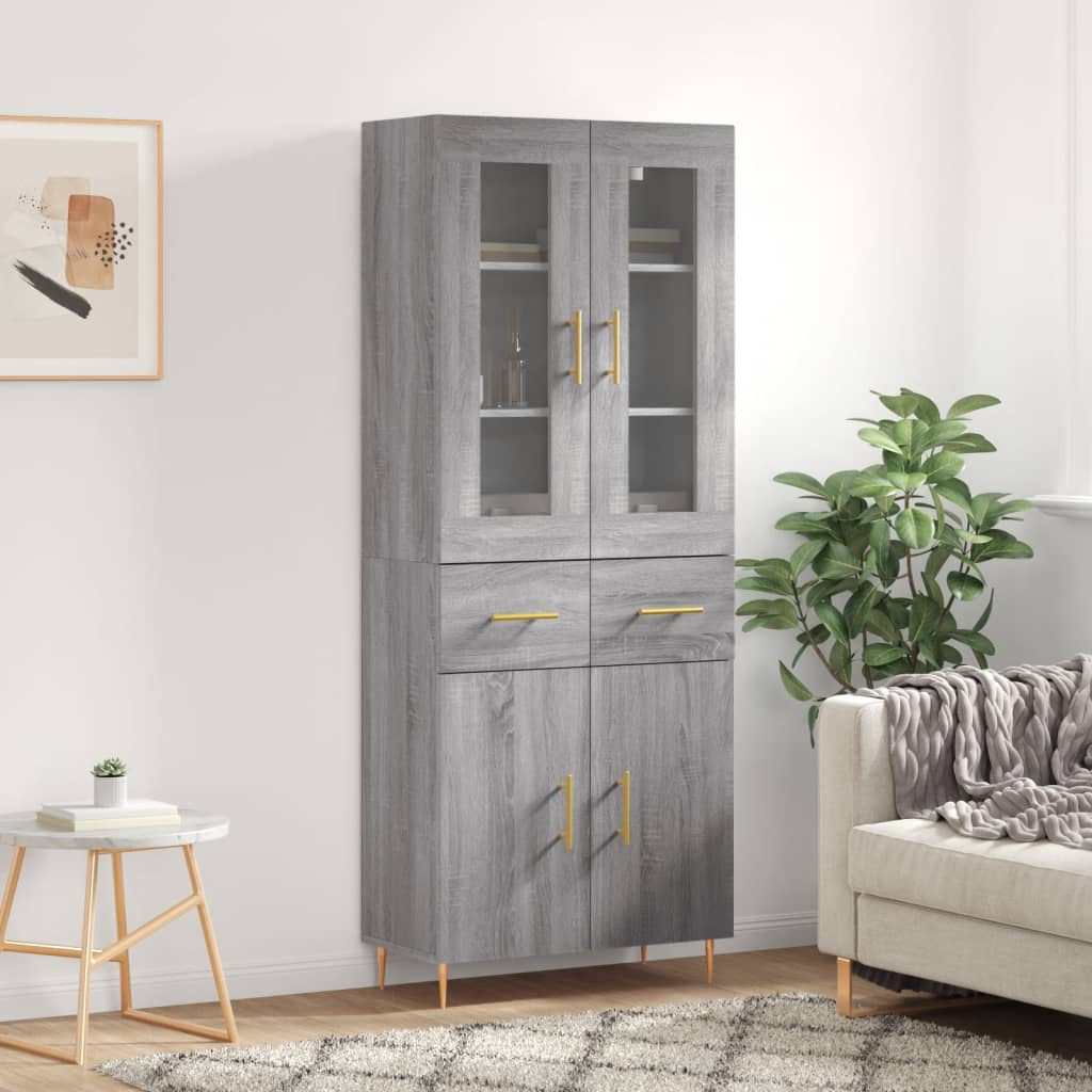 Credenza 69,5X34X180 Cm In Legno Multistrato