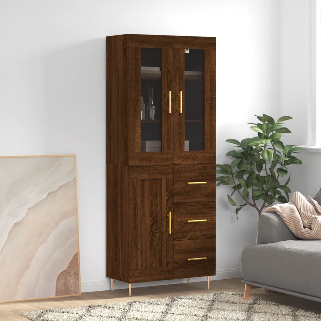 Credenza 69,5X34X180 Cm In Legno Multistrato