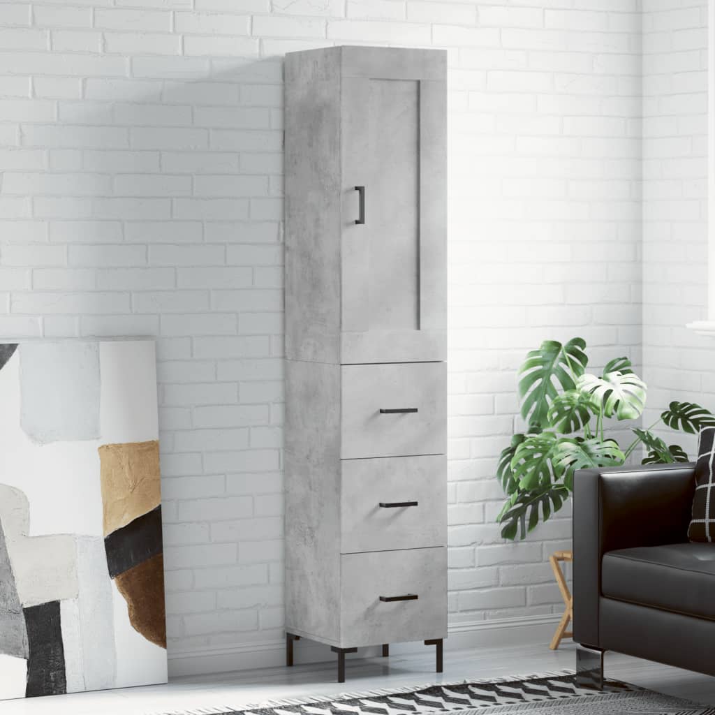 Credenza 34,5X34X180 Cm In Legno Multistrato