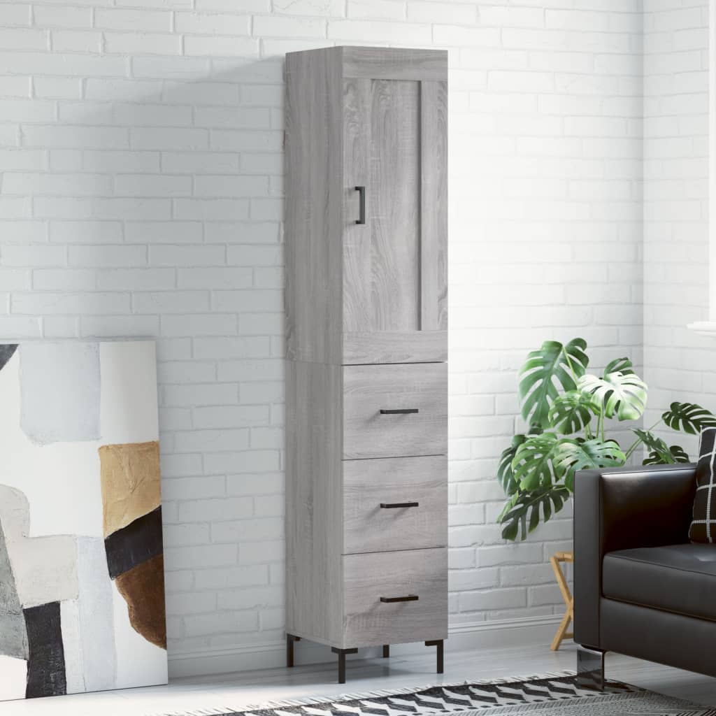 Credenza 34,5X34X180 Cm In Legno Multistrato