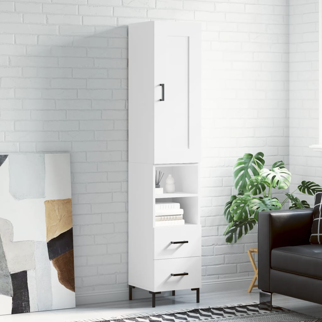 Credenza 34,5X34X180 Cm In Legno Multistrato