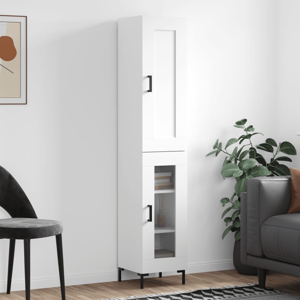 Credenza 34,5X34X180 Cm In Legno Multistrato