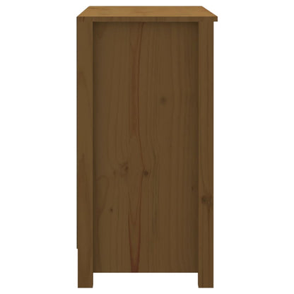 Libreria Marrone Ambra 80X35X In Legno Massello Di Pino Marrone Ambrato