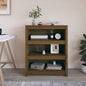 Libreria Marrone Ambra 80X35X In Legno Massello Di Pino Marrone Ambrato