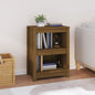 Libreria Marrone Ambra 80X35X In Legno Massello Di Pino Marrone Ambrato
