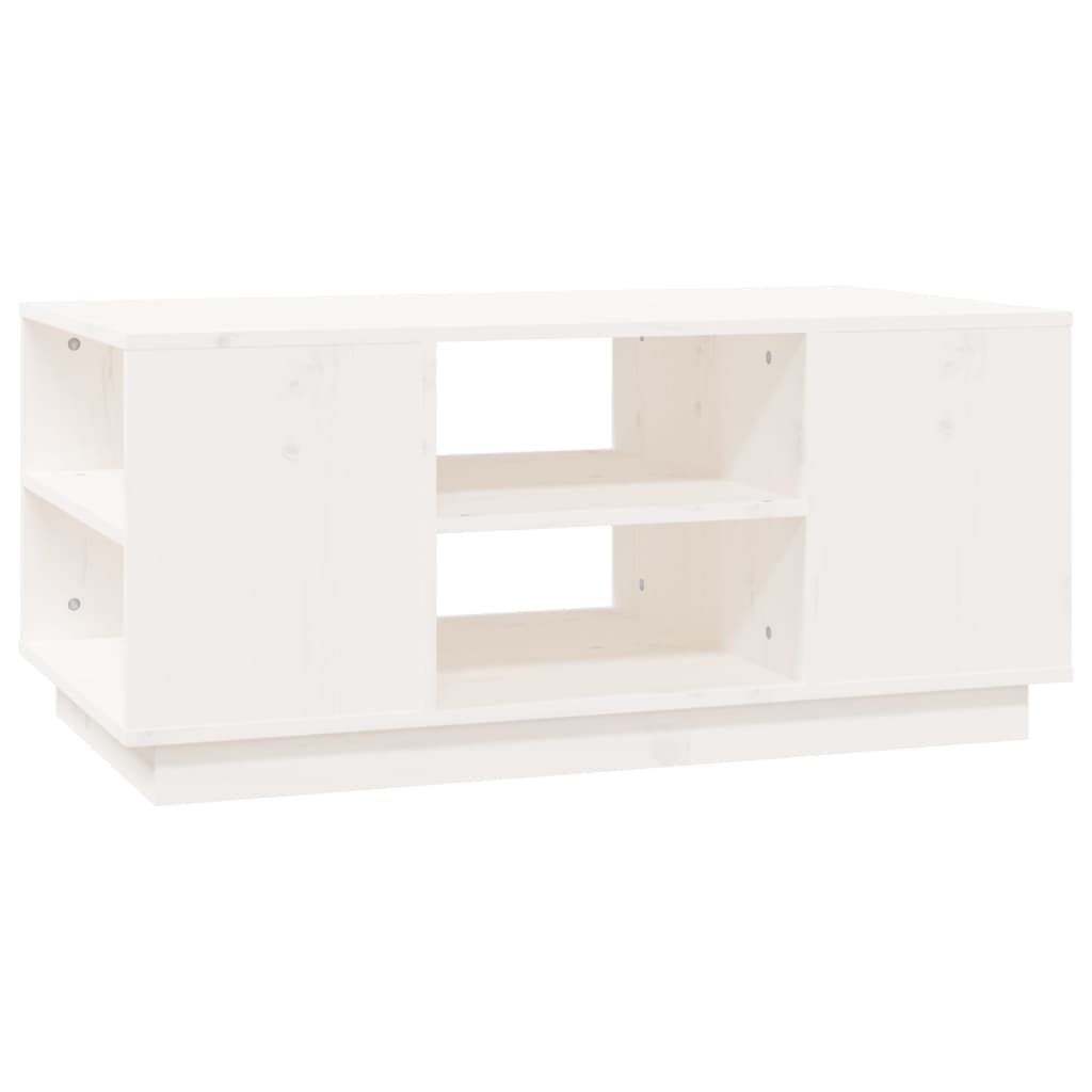 Tavolino Da Salotto 90X49X40,5 Cm Legno Massello Di Pino