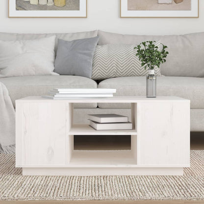 Tavolino Da Salotto 90X49X40,5 Cm Legno Massello Di Pino