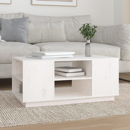 Tavolino Da Salotto 90X49X40,5 Cm Legno Massello Di Pino