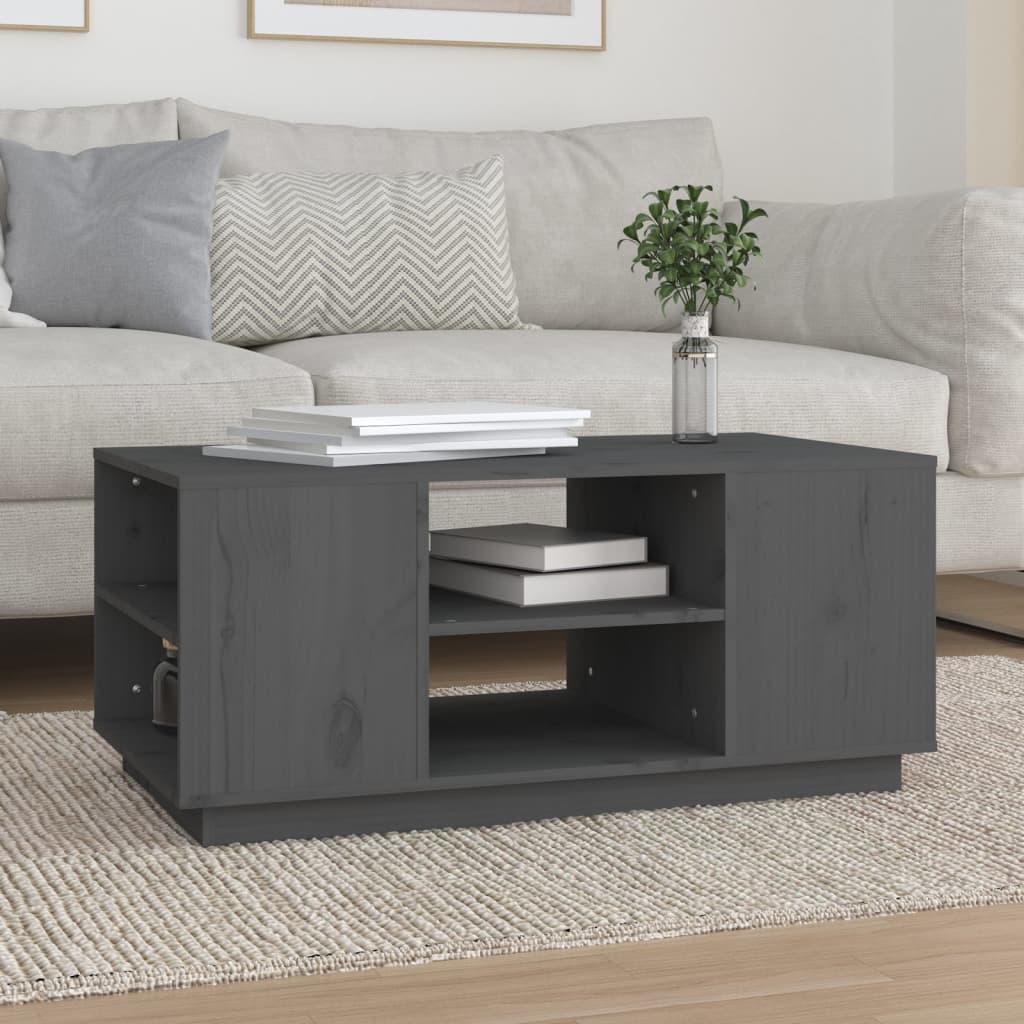 Tavolino Da Salotto 90X49X40,5 Cm Legno Massello Di Pino
