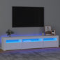 Mobile Porta Tv Con Luci Led 210X35X40 Cm Bianco