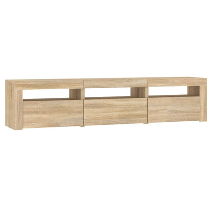 Mobile Porta Tv Con Luci Led 180X35X40 Cm Rovere Sonoma