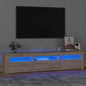 Mobile Porta Tv Con Luci Led 180X35X40 Cm Rovere Sonoma