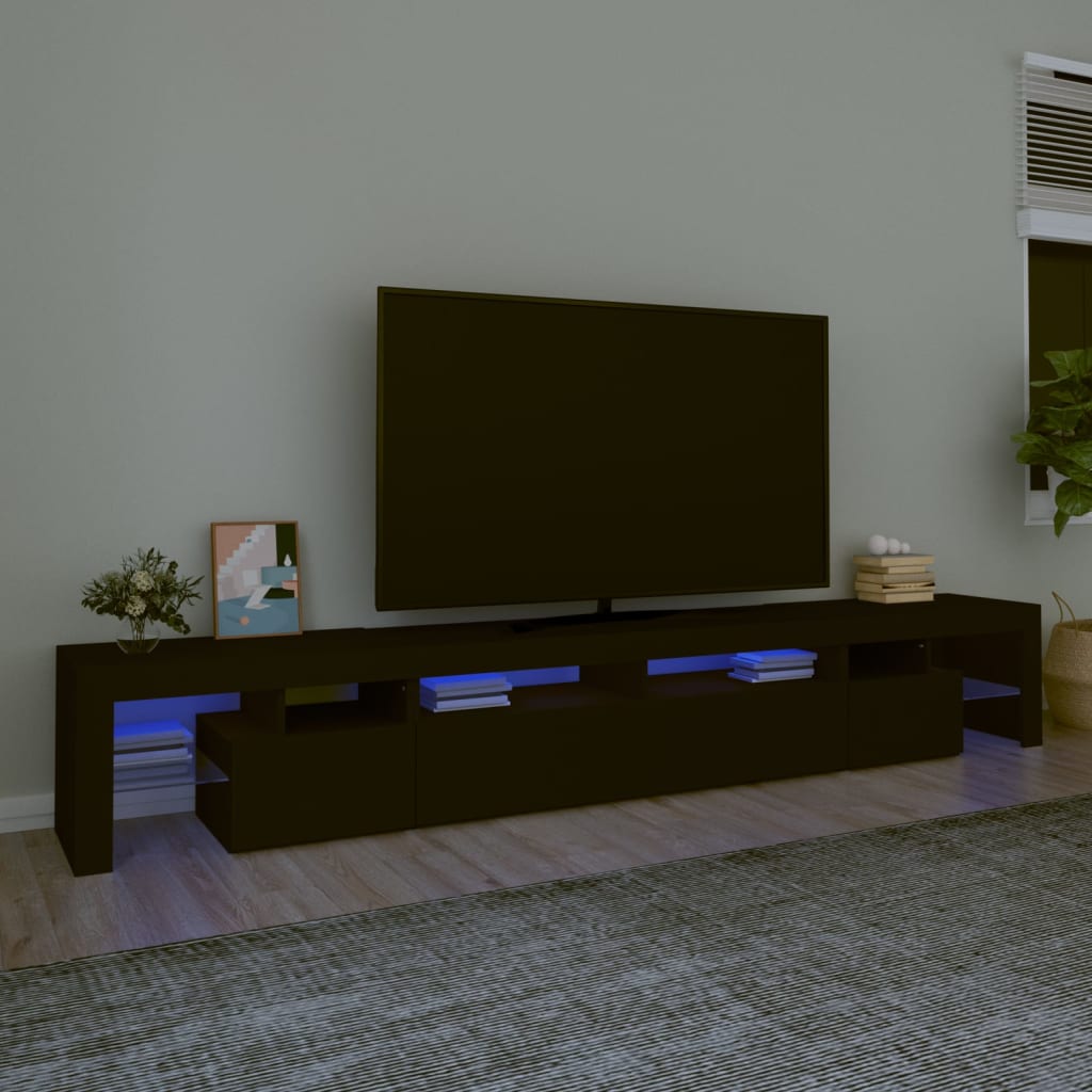 Mobile Porta Tv Con Luci Led 290X36,5X40 Cm