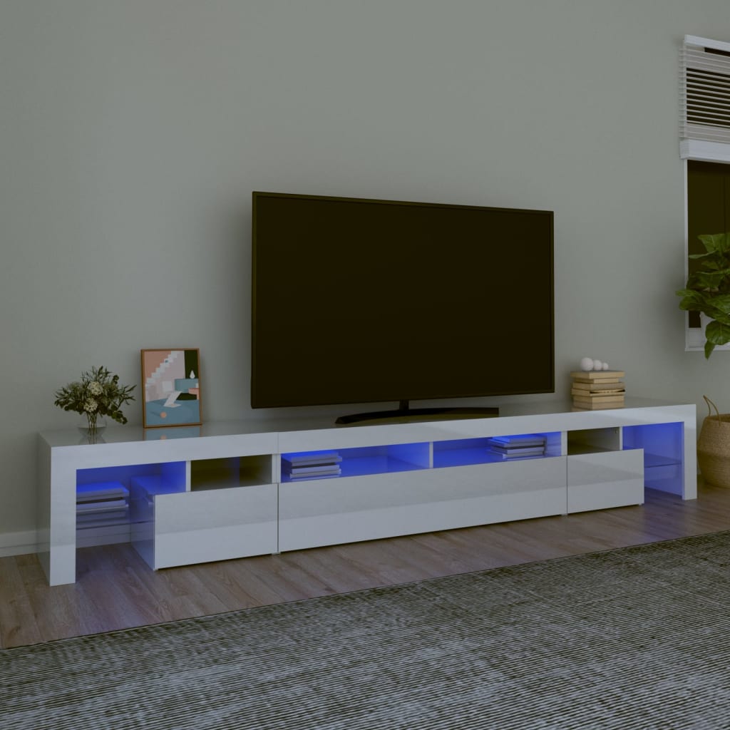 Mobile Porta Tv Con Luci Led 290X36,5X40 Cm